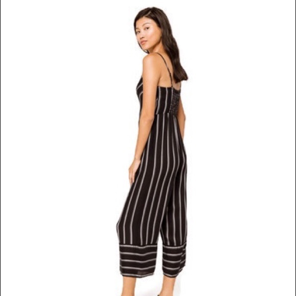 S Mimi Chica jumpsuit romper NWT black stripe - Picture 2 of 9